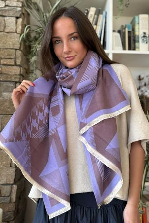 Hanbury Scarf Amethyst & Damson /50=